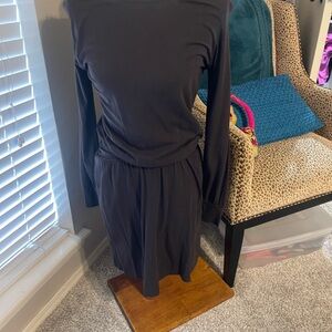 Lilla P Charcoal Long Sleeve Dress